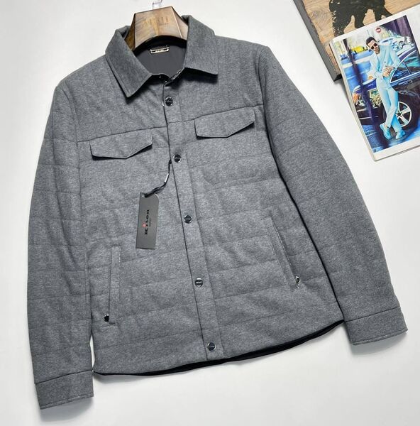 Мужская куртка Kiton мужской графитовый 166137