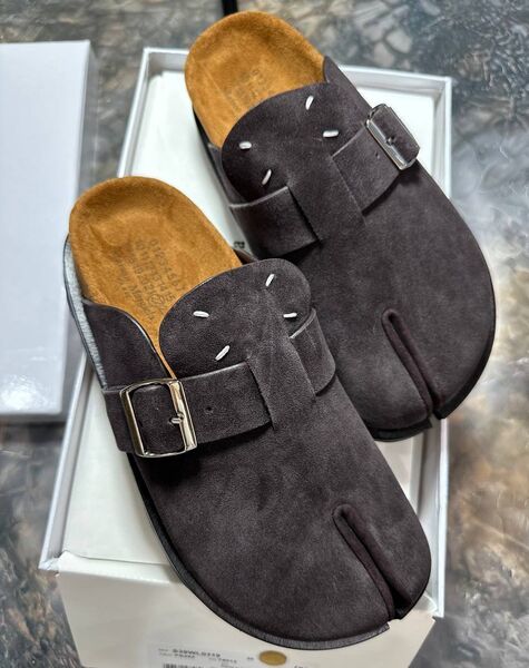 Сабо Maison Margiela женский замша графитовый 156507