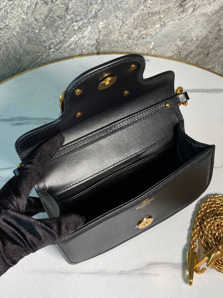 Сумка Valentino женский кожа черный 200960-3