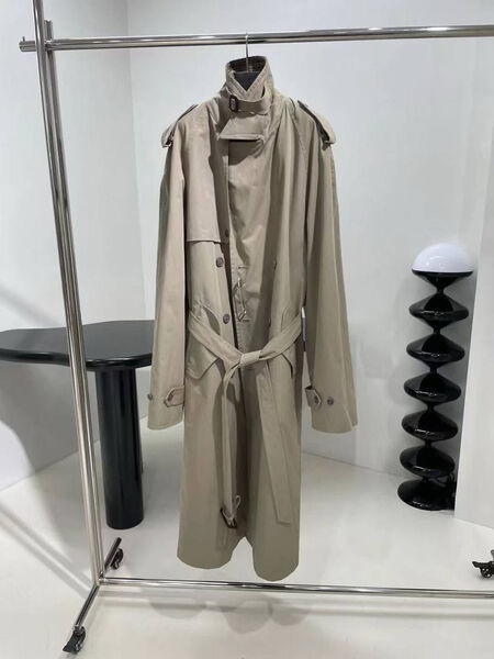 Плащ двухсторонний Balenciaga женский графитовый 179889-4
