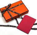 Обложка на паспорт Hermès женский кожа бордовый 55334-3