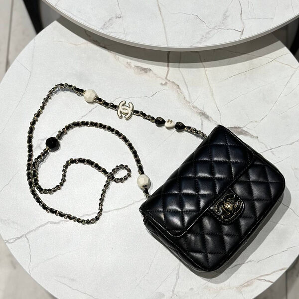 Сумка Chanel женский кожа черный 140040-2