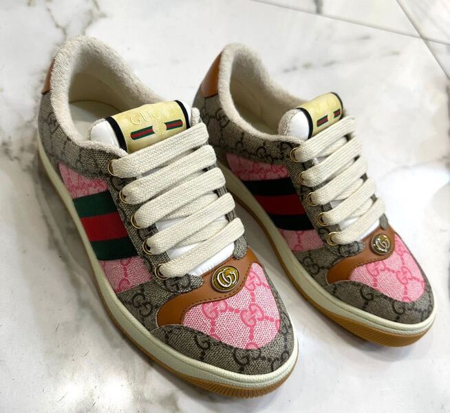 Кеды Gucci женский текстиль 104609