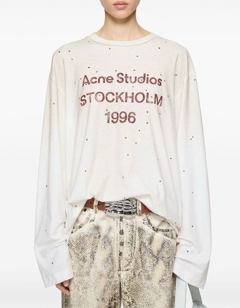 Лонгслив Acne Studios женский белый 182185