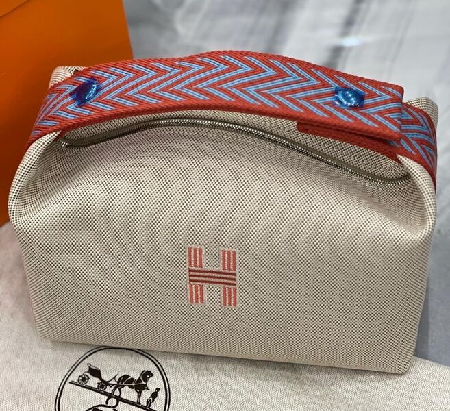 Косметичка Hermès женский текстиль графитовый 138874
