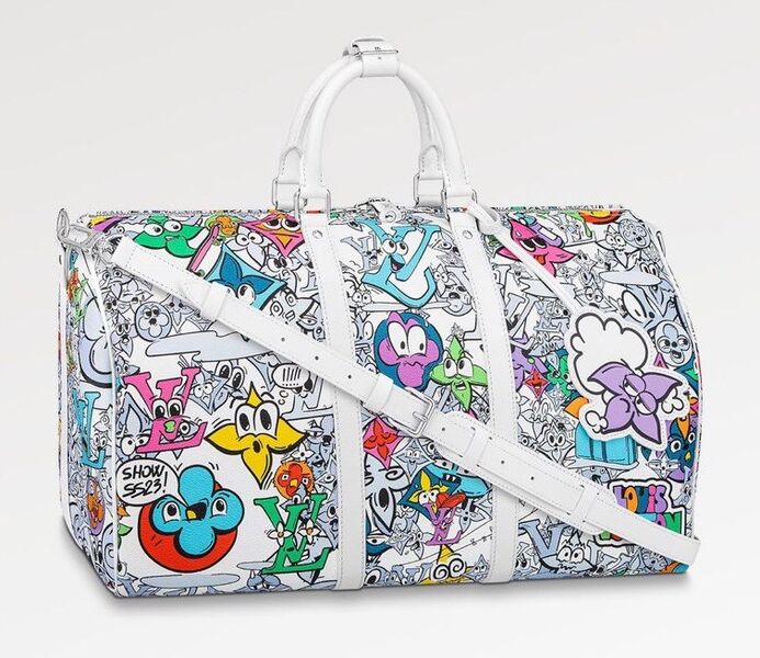Дорожная сумка Louis Vuitton мужской кожа белый 109827