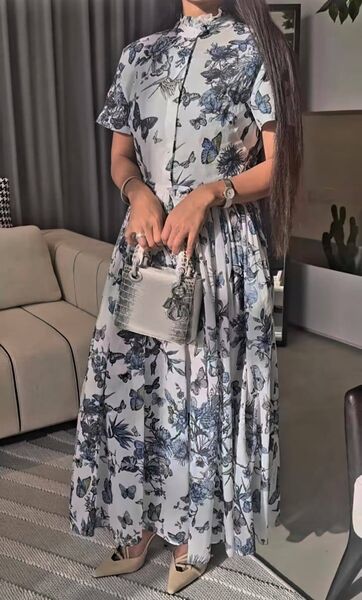 Платье Dior женский бирюзовый 156033