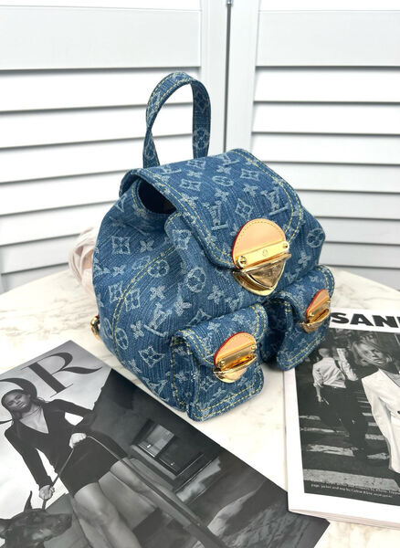 Рюкзак Louis Vuitton Venice женский джинса синий 138864-2