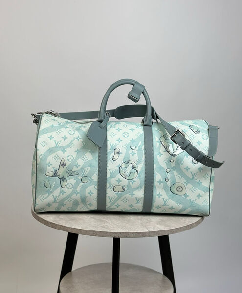 Дорожная сумка Louis Vuitton женский кожа бирюзовый 119928-2
