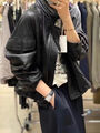 Куртка Brunello Cucinelli женский кожа черный 103781-2