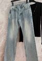 Джинсы Saint Laurent женский джинса бирюзовый 178435-1