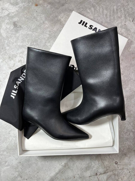Сапоги Jil Sander женский кожа черный 127516-5