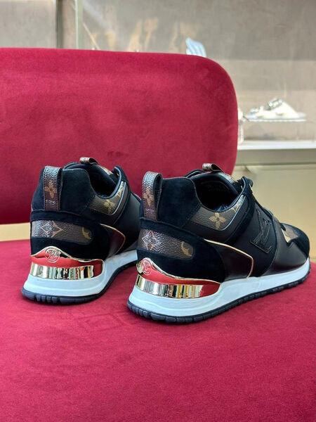 Кроссовки Louis Vuitton женский кожа черный 99103-4