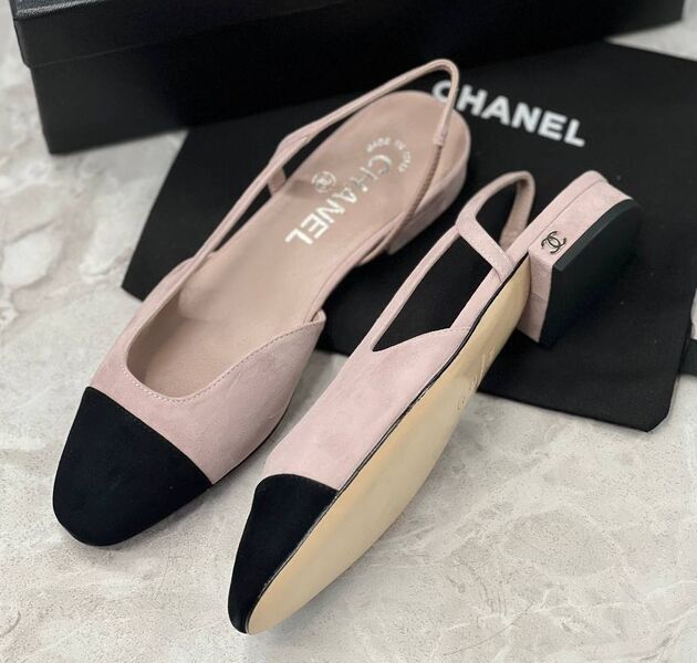 Туфли Chanel женский замша розовый 198875
