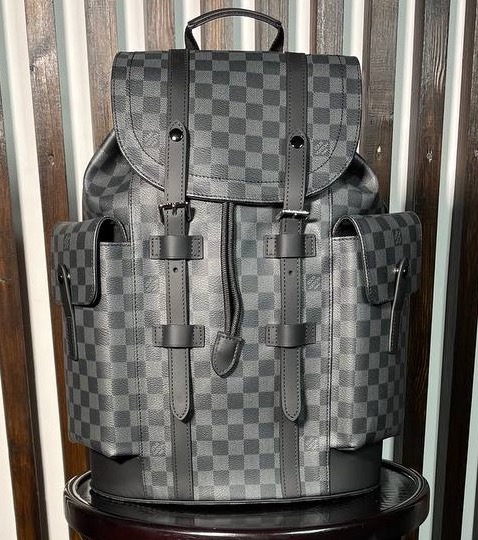 Мужской рюкзак Louis Vuitton мужской канва черный 145920