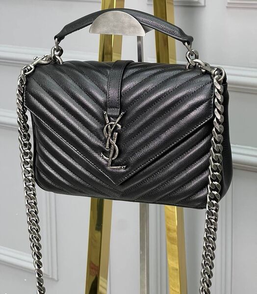 Сумка Saint Laurent женский кожа черный 127878