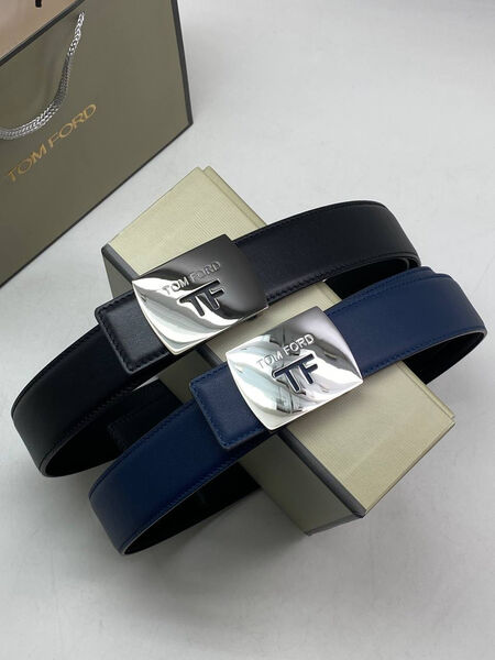 Мужской ремень Tom Ford мужской кожа черный 173595-6
