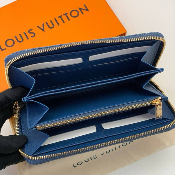 Кошелек Louis Vuitton женский кожа синий 149767-2