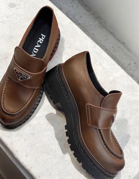 Лоферы Prada женский кожа 160190