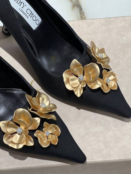Туфли Jimmy Choo женский сатин черный 138700-4