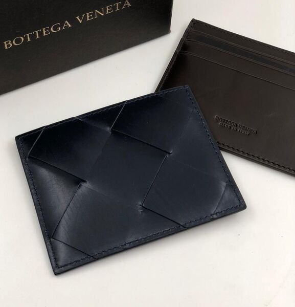 Визитница Bottega Veneta мужской кожа синий 15972