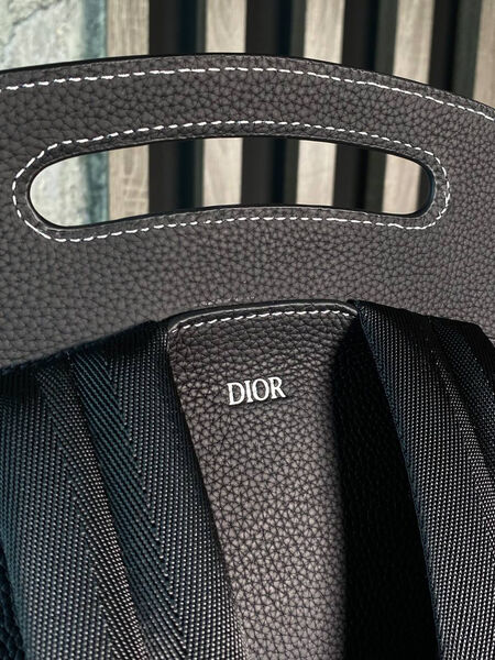 Мужской рюкзак Christian Dior мужской кожа черный 143624-7