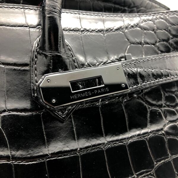 Сумка Hermès Birkin 35 ручная работа женский кожа черный 75375-5