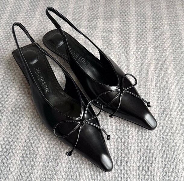 Туфли Jacquemus женский кожа черный 150556