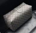 Мужской несессер косметичка Gucci мужской кожа chèvre темно-серый 108450