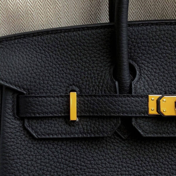 Сумка Hermès Birkin 25 ручная работа женский кожа черный 100622-5