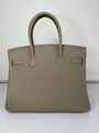 Сумка Hermès Birkin 30 женский кожа бежевый 140082-3