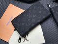 Бумажник Louis Vuitton Zippy мужской канва графитовый 15556-4