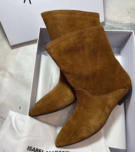 Ботильоны Isabel Marant женский замша бежевый 163805
