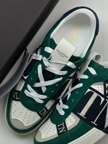 Мужские кроссовки Valentino мужской кожа swift темно-зеленый 140368-9