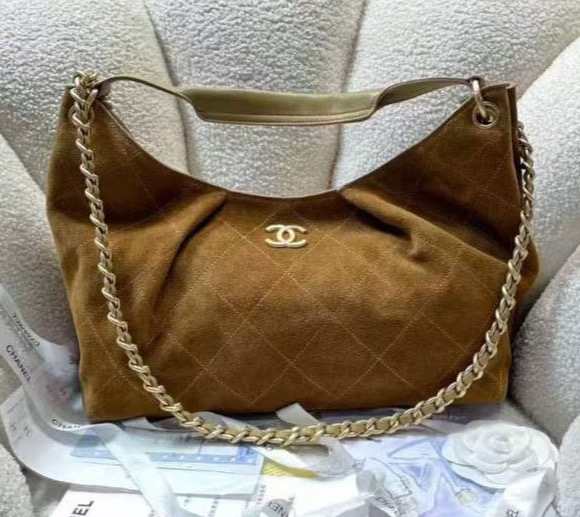 Сумка Chanel женский замша бежевый 202140