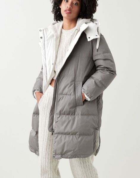 Пуховик Brunello Cucinelli женский графитовый 62292