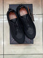 Мужские кроссовки Zegna мужской кожа черный 169130-7