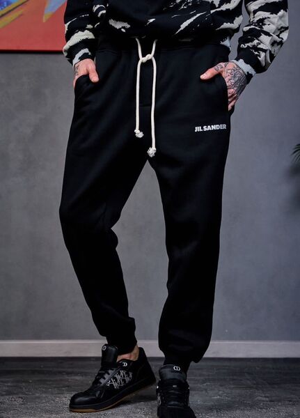 Мужские штаны Jil Sander мужской черный 103958