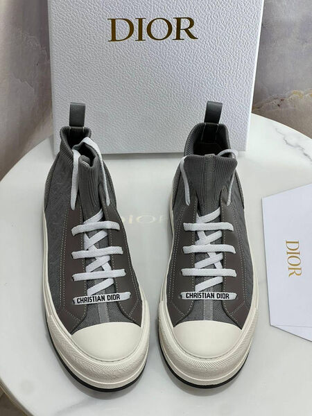 Кеды Christian Dior женский текстиль графитовый 180634-2