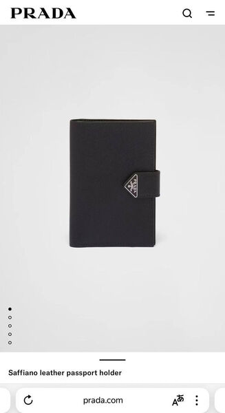 Кошелек Prada женский кожа черный 197101-2