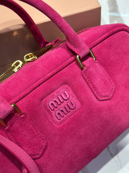 Сумка Miu Miu женский замша бордовый 192646-4