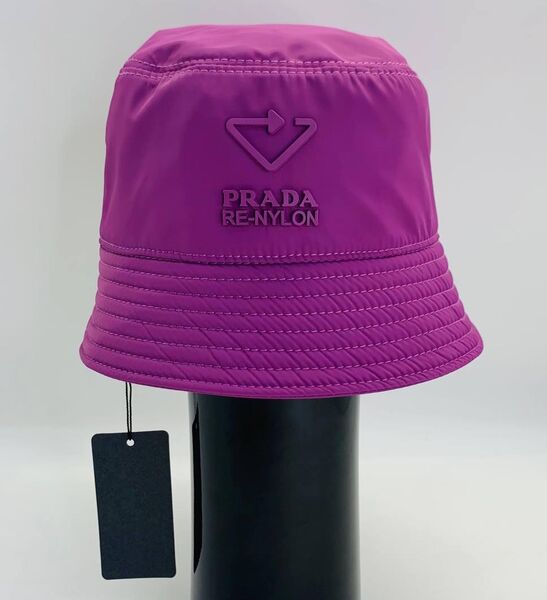 Панама Prada женский бордовый 56395