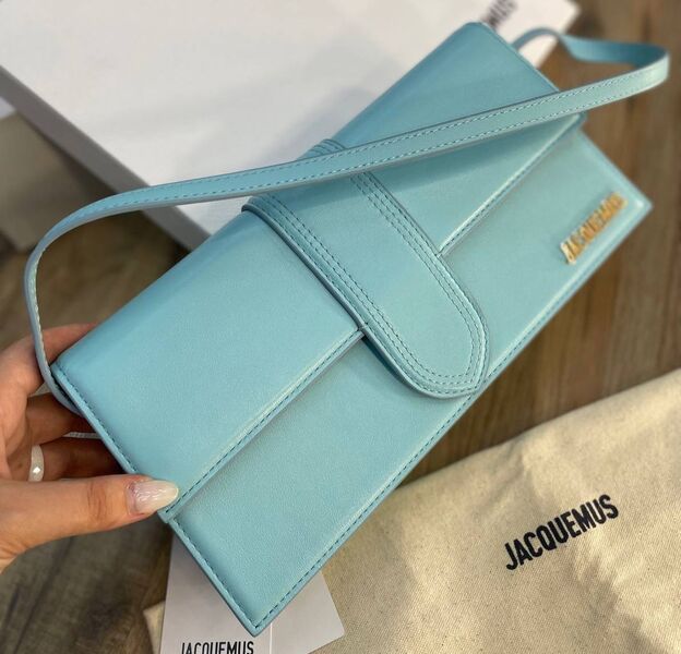 Сумка Jacquemus женский кожа бирюзовый 140079