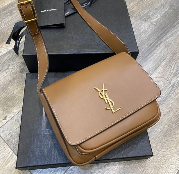 Сумка Saint Laurent женский кожа бежевый 173933