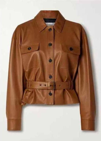 Куртка Saint Laurent женский кожа 173158-3