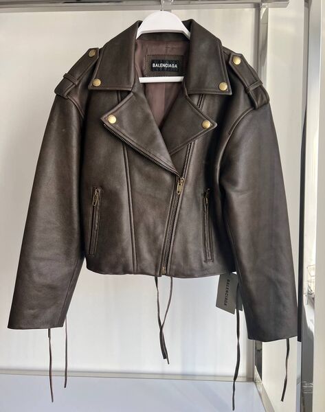 Куртка Balenciaga женский кожа 141635