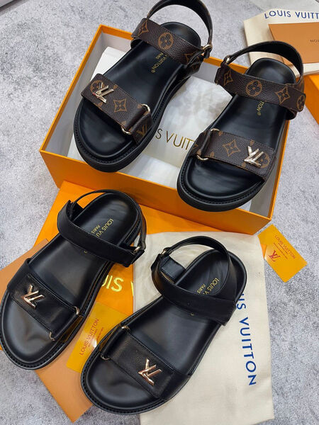 Сандалии Louis Vuitton женский кожа 118767-3