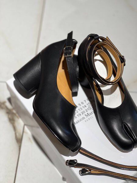 Туфли Maison Margiela женский кожа черный 129567-6