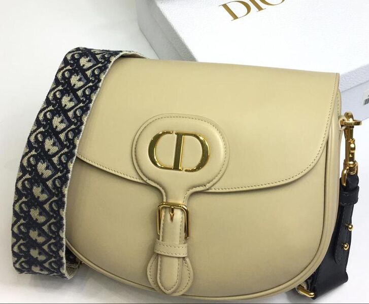 Сумка Christian Dior большая женский кожа бежевый 74273