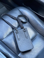 Мужская сумка мессенджер Bottega Veneta мужской кожа черный 42694-5